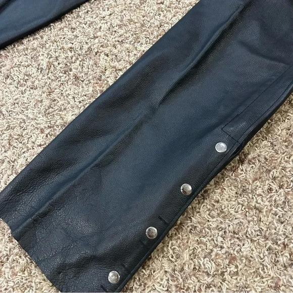Z1R Sabot Leather Motorcycle Riding Chaps Small NWT - Picture 3 of 8